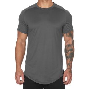 Mens Lightweight Mesh Quick-Dry Workout Short Sleeve T-Shirts Established Casual Tee