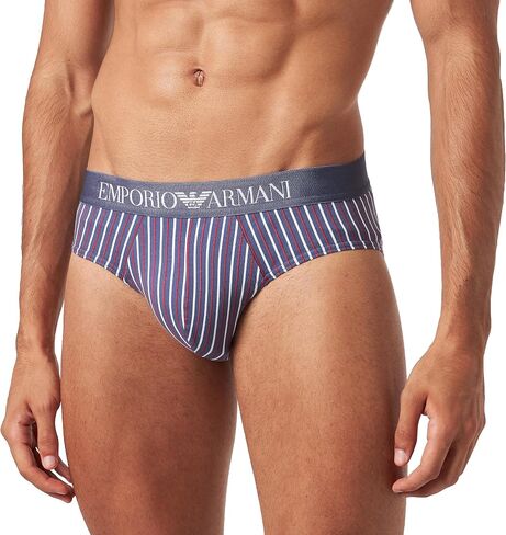 Emporio Armani Men's Classic Pattern Mix Brief in Saudi Arabia