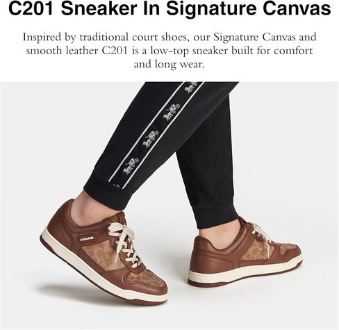 Coach Men's C201 Signature Sneaker in Saudi Arabia