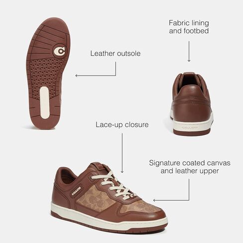 Coach Men's C201 Signature Sneaker in Saudi Arabia