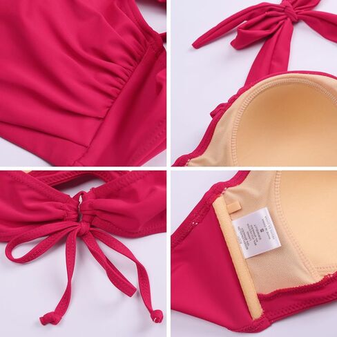 ملابس سباحة بكيني للسيدات من CHERRY CAT Vintage Polka عالية الخصر in Kuwait