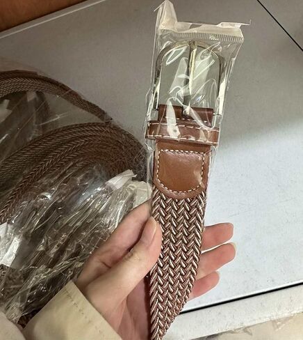 حزام مرن مضفر قابل للتعديل للرجال والنساء بإبزيم معدني in Saudi Arabia