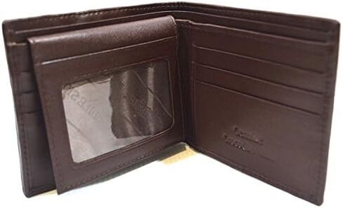 Authentic M Crocodile Skin Men's Bifold Backbone Leather Dark Brown Wallet in Saudi Arabia
