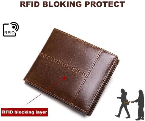 LazyHands Wallet for Men’s Genuine Leather Bifold RFID Wallet Gift for Men in Saudi Arabia