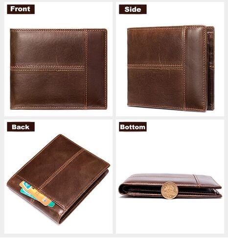 LazyHands Wallet for Men’s Genuine Leather Bifold RFID Wallet Gift for Men in Saudi Arabia