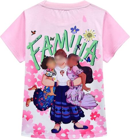 تيشيرت كاجوال صيفي للفتيات جرافيك الأميرة تي شيرت بلوفر علوي تي شيرت جديد in Kuwait