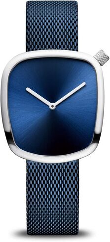 ساعة بيرينغ للنساء انالوج كوارتز بيبل كوليكشن بسوار ستانلس ستيل وكريستال الياقوت 18034-XXX in Kuwait