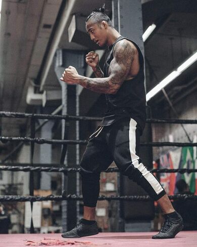 Susclude بنطال رياضة رياضي برباط للرجال مناسب للياقة البدنية وتمارين الجري والركض مع جيوب بسحاب in Kuwait