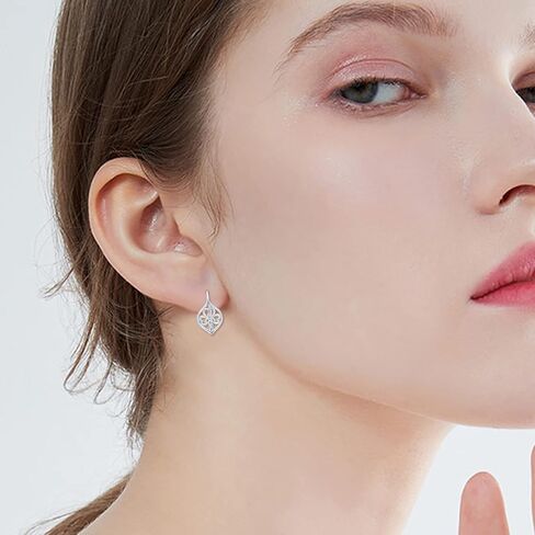 الساحرات سلتيك عقدة الأقراط سلتيك شامروك الأقراط الفضة الاسترليني البرسيم الأقراط Leverback أقراط عيد القديس باتريك المجوهرات الأيرلندية الهدايا للنساء الفتيات في سن المراهقة in Kuwait