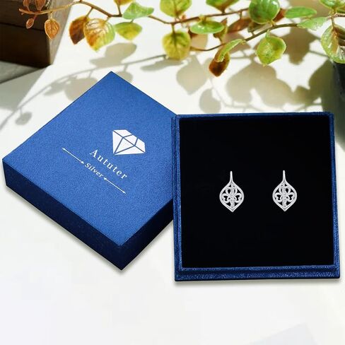 الساحرات سلتيك عقدة الأقراط سلتيك شامروك الأقراط الفضة الاسترليني البرسيم الأقراط Leverback أقراط عيد القديس باتريك المجوهرات الأيرلندية الهدايا للنساء الفتيات في سن المراهقة in Kuwait