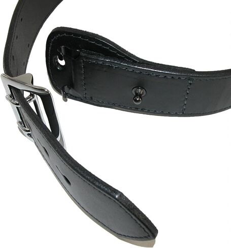 Boston Leather Men's Fully Lined Sam Browne Leather Work Belt in Saudi Arabia