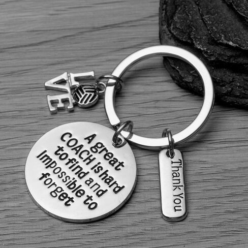 Infinity Collection Volleyball Coach Keychain, Coach Gifts, Stainless Steel Coach Key chain in Kuwait