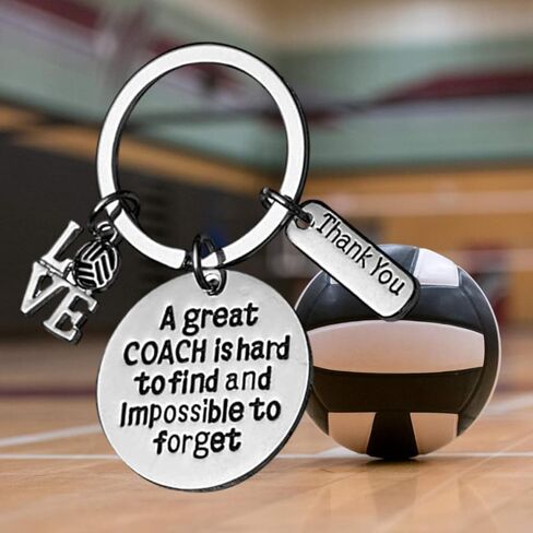 Infinity Collection Volleyball Coach Keychain, Coach Gifts, Stainless Steel Coach Key chain in Kuwait