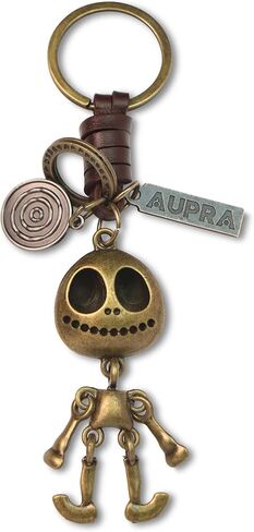 AuPra الجمجمة المفاتيح الهدايا النساء والرجال الجلود مخيف KeyRings المنزل مفاتيح الباب حامل فتاة وفتى Helloween الحاضر in Saudi Arabia