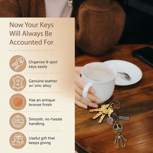 AuPra الجمجمة المفاتيح الهدايا النساء والرجال الجلود مخيف KeyRings المنزل مفاتيح الباب حامل فتاة وفتى Helloween الحاضر in Saudi Arabia