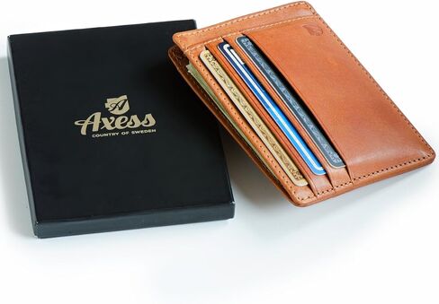 محفظة الجيب الأمامي من جلد توسكاني ، محفظة رجالية ، حامل بطاقات RFID الحد الأدنى من Axess in Saudi Arabia