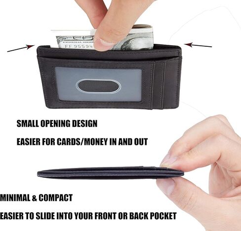 حافظة بطاقات Chelmon Bifold متعددة ومحفظة جيب أمامية رفيعة بتقنية RFID in Kuwait