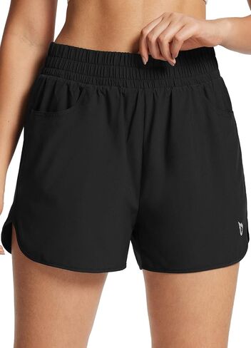 BALEAF Women's 3" Running Athletic Shorts Quick Dry Lightweight Gym Workout Shorts with Pockets in Saudi Arabia