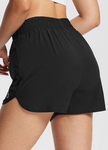 BALEAF Women's 3" Running Athletic Shorts Quick Dry Lightweight Gym Workout Shorts with Pockets in Saudi Arabia