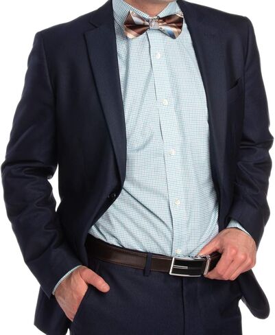 DG Hill Belt for Men - Designer Genuine Leather Casual Canvas Web - Belt Sliding Ratchet Auto Buckle Holeless in Kuwait