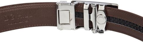 DG Hill Belt for Men - Designer Genuine Leather Casual Canvas Web - Belt Sliding Ratchet Auto Buckle Holeless in Kuwait