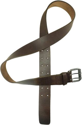 Hide & Drink, Rustic Leather Belt/Rustic Double Prong Buckle, (1.5 in.) Wide Handmade in Saudi Arabia