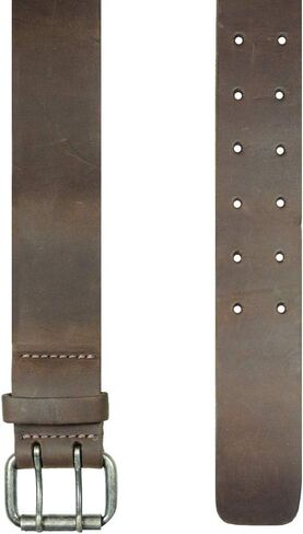 Hide & Drink, Rustic Leather Belt/Rustic Double Prong Buckle, (1.5 in.) Wide Handmade in Saudi Arabia