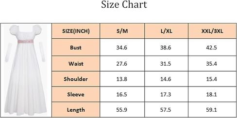 Vibsion Regency Dresses for Women Puff Sleeve Empire Waist Dress Gown in Kuwait