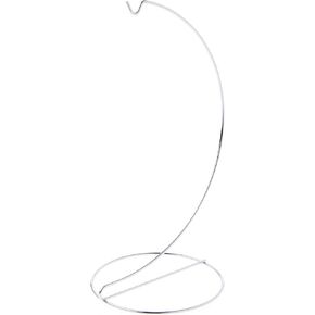 Plymor Simple Silver Ornament Stand, 11" H x 5.125" W x 5.125" D