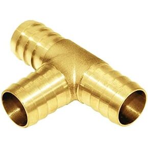 MADE IN USA,1 PC 3/4 HOSE BARB TEE Brass Pipe 3 WAY T Fitting Thread Gas Fuel Water Air