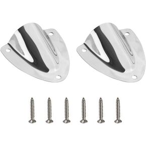 DONGKER 2 PCS Marine Clam Shell Vent,Stainless Steel Clam Shell Vent with 6 Screws for Boat Outdoor Application Motor Home
