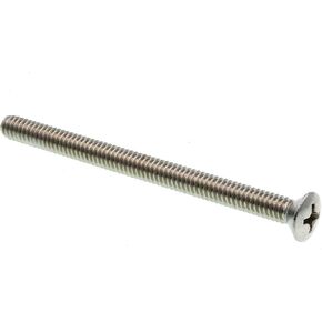 Prime-Line 9011492 Machine Screw, Oval Head Phillips, 1/4 in-20 X 3-1/2 in, Grade 18-8 Stainless Steel, Pack of 15