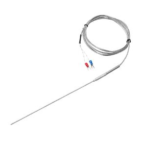 MECCANIXITY K Type Thermocouple Temperature Sensor Probe 2x200mm 6.6ft Wire 0 to 1000°C(32 to 1832°F) Stainless Steel
