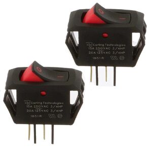 RSCA201-VB-B-9-V مفتاح متأرجح SPST 20A-125V (2 حزمة)