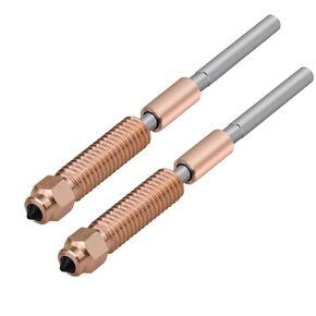 2pcs K1C "Unicorn" Quick-Swap Nozzle Kit 0.4 Compatible with Creality K1C and Ender 3 V3 3D Printer Ceramic Heating Block Hotend Sprinkler Head Kit Accessoires Replacement (2pcs 0.4mm)