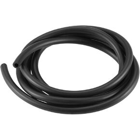 DMiotech 6mm x 9mm 8ft Black Rubber Lubricant Tubing Oil Resistant Plastic Tubing for Oil Hose, Water Tube