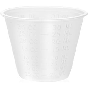 Dealmed Medicine Cups – 100 Medicine Measuring Cups, Graduated, 1oz Disposable Plastic Medicine Cups, Ideal for Doctor's Offices, School Nurse's, Hospitals, at Home and More
