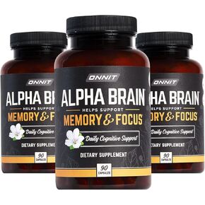 ONNIT Alpha Brain (90ct) - 3 Pack