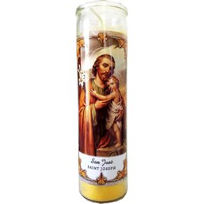 Saint Joseph (San Jose) Yellow Devotional Candle