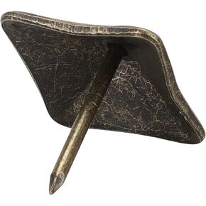 50Pcs Upholstery Tacks, Sofa Rivet Nails Square Shaped Vintage Decorative Furniture Nails Heavy Duty Furniture Nails Craft Thumbtack
