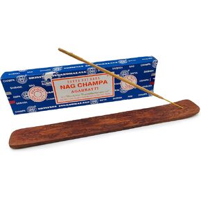 Nag Champa Incense Sticks with Flower of Life Incense Holder - 100 Gram Box