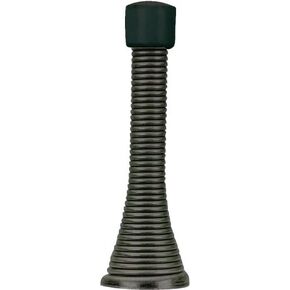 10 Pack - Designers Impressions Oil Rubbed Bronze Spring Door Stop w/Rubber Bumper: 1389