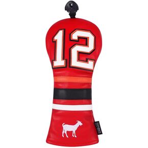 SHABIER Golf Sports Style Golf Wood Club Headcover Fairway Cover for Taylormade M5 M6 Driver (Red 12 Fairway Cover)
