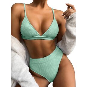 Lilosy Sexy High Waisted Bikini Women Cheeky Brazilian Swimsuit Set in Kuwait