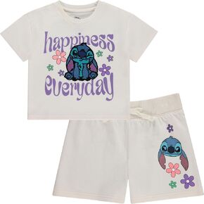 DISNEY Girls Lilo and Stitch Shorts- Little and Big Girls Sizes 4-16