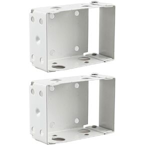 2-Pack Box Mounting Brackets for 2.5 Inch Mini Blinds - Low Profile Window Blind Mounting Brackets Holder for Window Blinds Headrail - Blind Brackets for Window Blinds