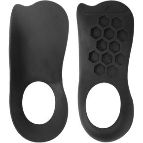 Plantar Fasciitis Insoles:Relieves Flat and High Arch Discomfort, Corrects X/O Leg Alignment，for Men and Women (Black, Medium(Men 5-7.5,Women 6.5-9)), ZGXDHS-001-M