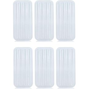 6 Sheets 24 Pcs Transparent Silicone Strips Shoe Heel Inserts Insoles Gel Pads Grips Heel Protector Mini Anti-Slip Abrasionproof High Heel Liners Protective Cushion Tools