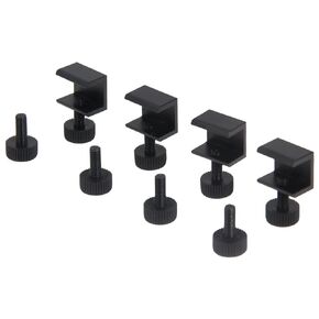 Zeberoxyz 4pcs Ender 3 Pro Blue Glass Bed Clips Clamps Adjustable 3D Printer Heat Bed Fixed Clips for Ender3/pro/V2/3S,Ender5/CR-10,CR-20PRO,CR-10S Pro (4PCS-Blue Glass Bed Clip Clamps)