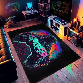 Gaming Rug - Game Room Rug for Boys Bedroom, Gamer Carpet for E-Sports Game Room or Living Room 36x24inches